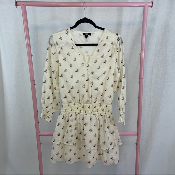Paige Serrano Rose Bud Long Sleeve Midi Dress size Small - Picture 1 of 5